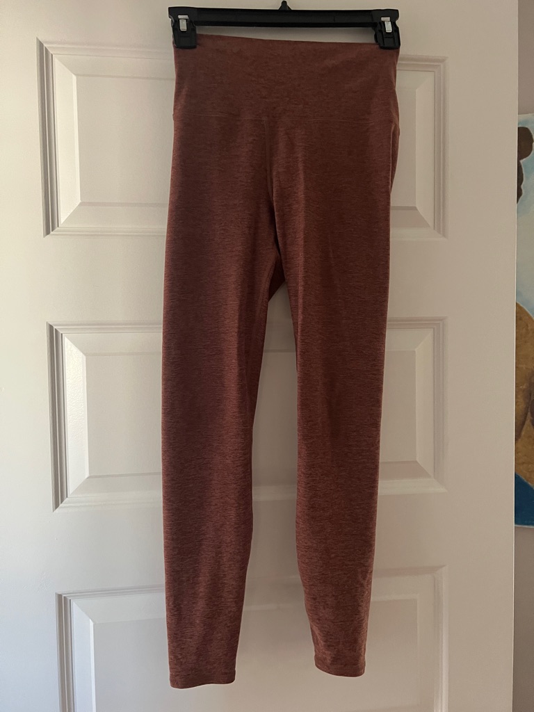 Vuori Yoga, Work Out Pull-On Leggings In Rust Brown